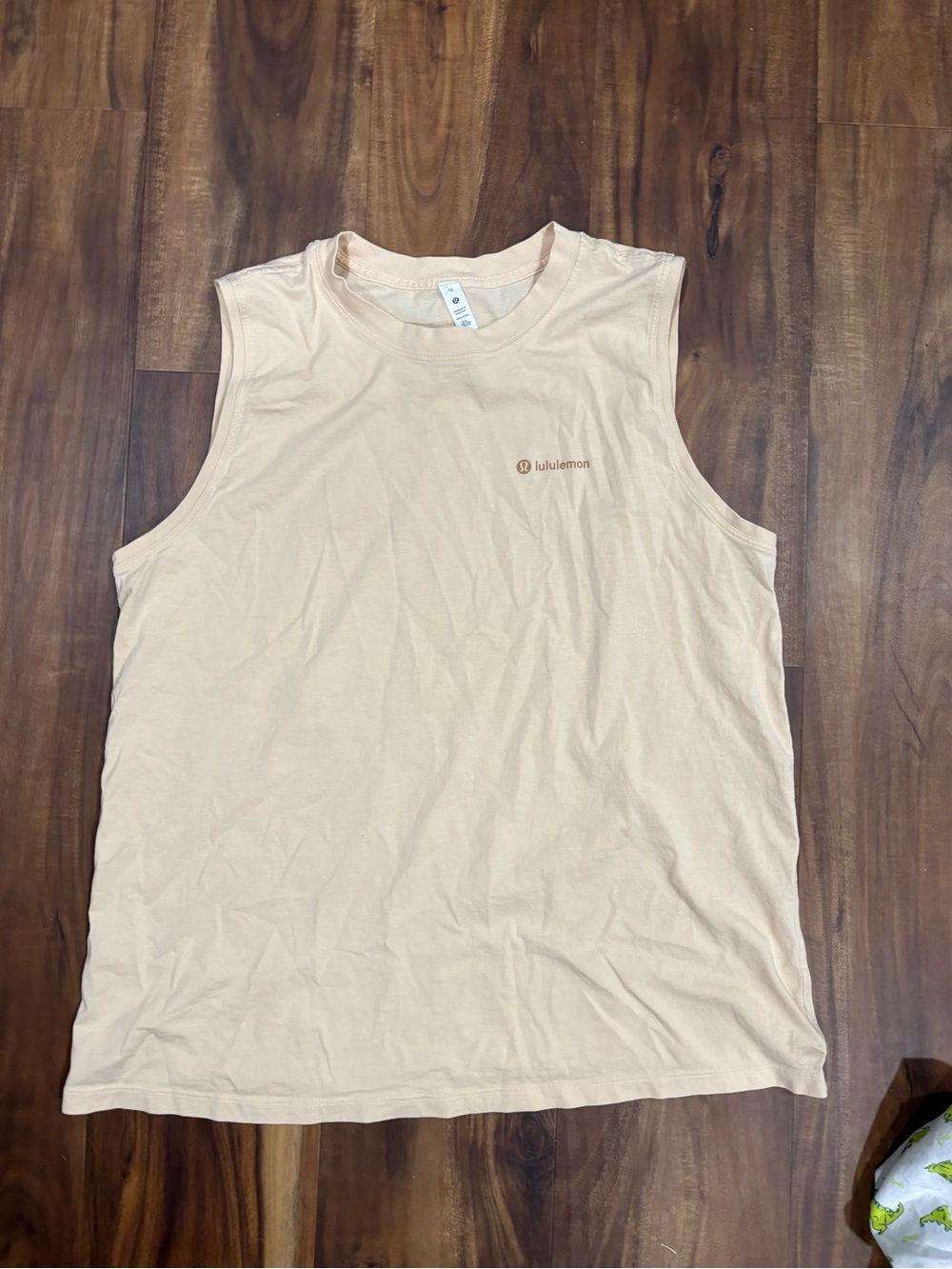 Lululemon Men’s Sleeveless Crew Tank — Light Beige